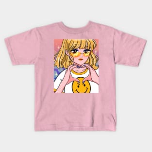 Japanese Anime I Heart You Kids T-Shirt